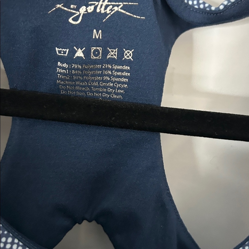 Gottex Navy and White Sports Bra - Picture 2 of 3